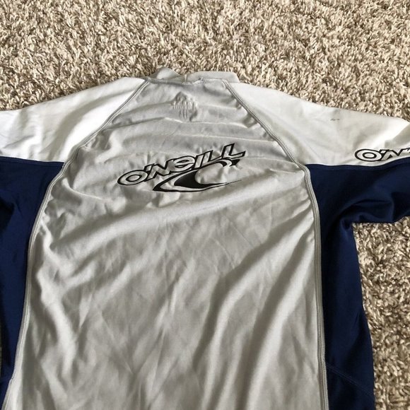 Oneill Boy's Performance 50+ SPF Rashguard Swim Shirt Size M Logo - Picture 9 of 11